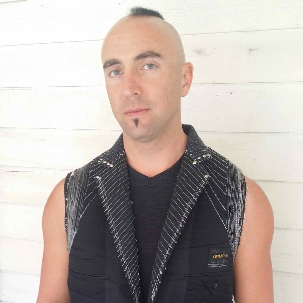 XANADU DESIGNS Black Panther Inspired, Upcycled mens suit coat, made into vest. - Picture 5 of 14